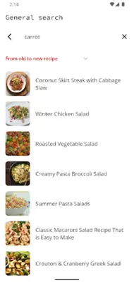 Salad Recipes android App screenshot 0