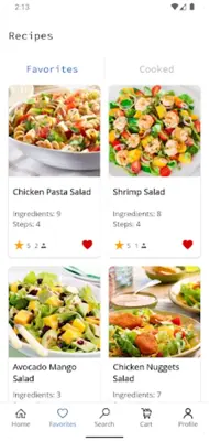 Salad Recipes android App screenshot 2