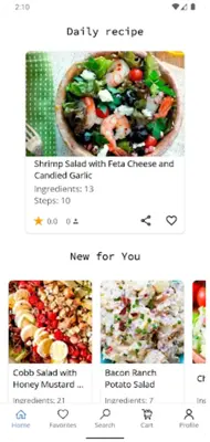 Salad Recipes android App screenshot 5